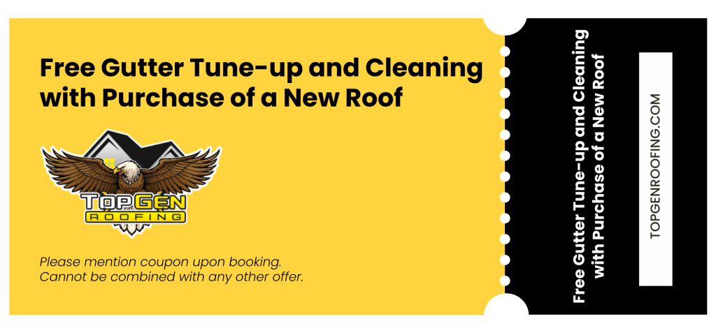 Free Gutter Tune-up and Cleaning with Purchase of a New Roof