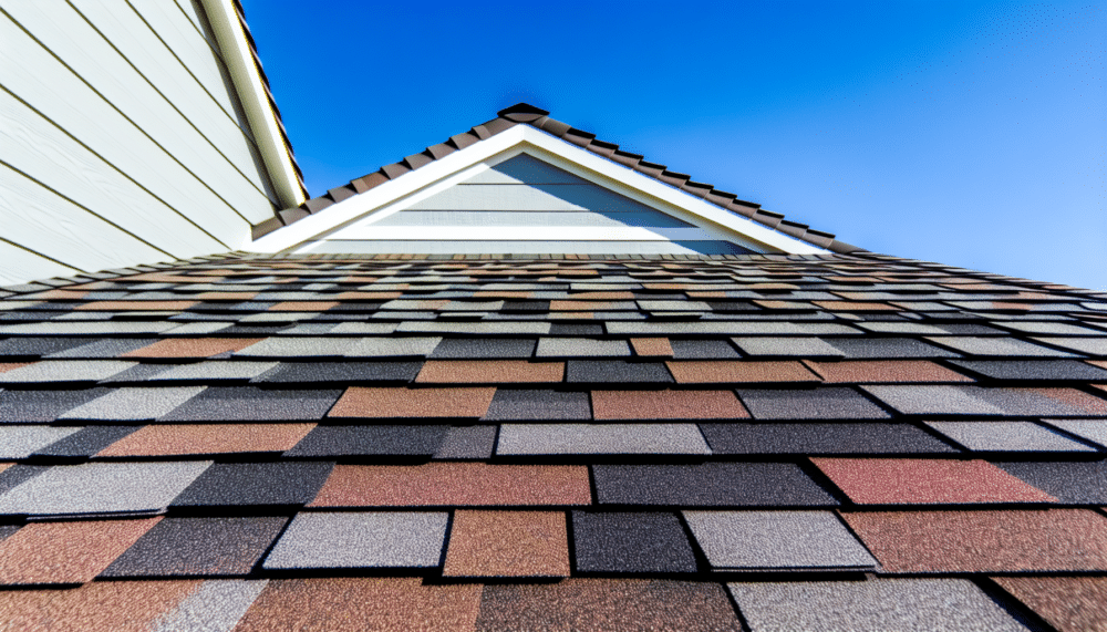 A beautiful roof with GAF Timberline HDZ shingles in various colors.